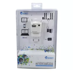 Receveur Bluetooth Heden en prise murale + cable jack
