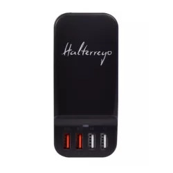 Chargeur secteur USB universel H.Charging HOME 4 ports dont 2 ports ultra-rapides Noir