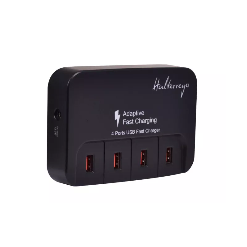 Chargeur secteur USB universel 4 ports ultra-rapides dont 2 ports Quick Charge 2.0 Noir