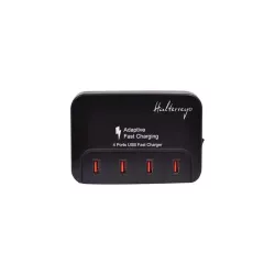 Chargeur secteur USB universel 4 ports ultra-rapides dont 2 ports Quick Charge 2.0 Noir