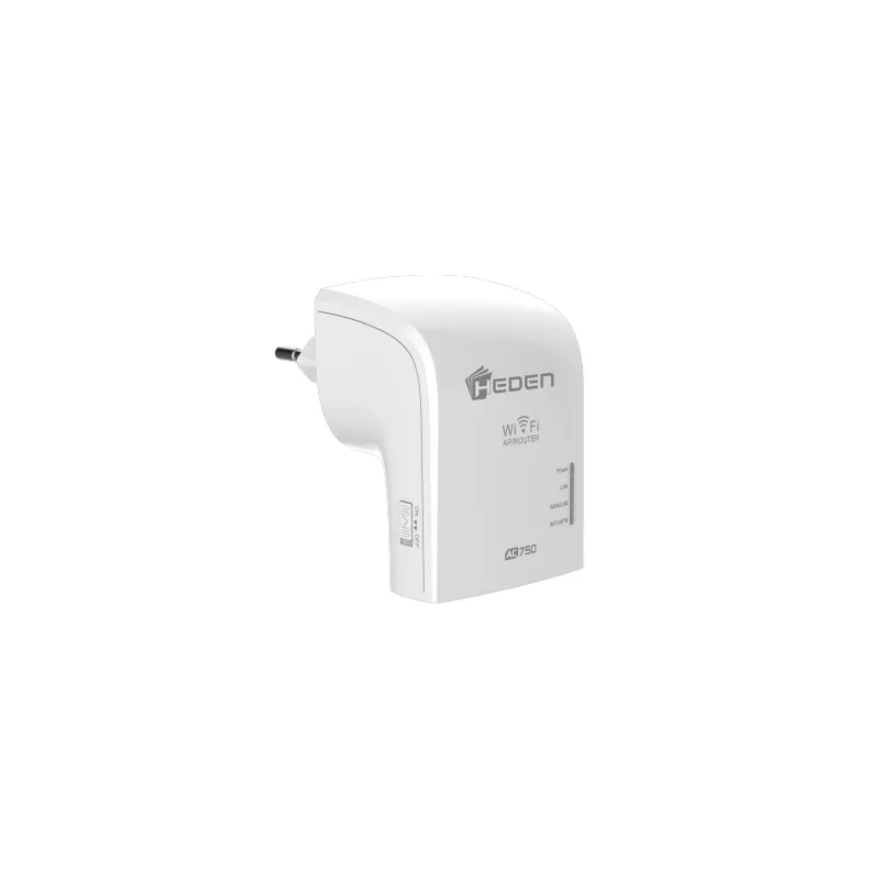 Répéteur WiFi HEDEN AC750 Dual Band 2.4Ghz / 5GHz, 2 Ports RJ45, Blanc