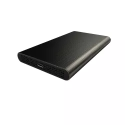 Boitier externe HEDEN 2.5' en Alu sortie USB 3.1 Gen 2 *, Type C cable USB-C/USB-A + USB-C/USB-C NOIR