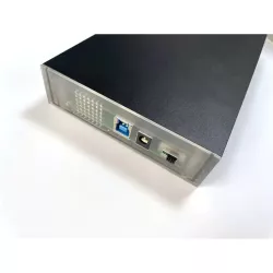 Boitier externe HEDEN 3.5" pr 3.5" HDD/SATA jusqu'à 16 To, USB3.0 , boitier en alliage d'alu, noir