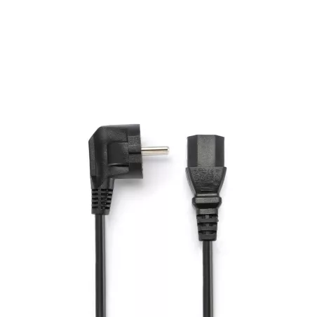 Câble alimentation secteur CEE7/C13 - Longueur 1.5M - Noir - en sachet