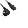 Câble alimentation secteur CEE7/C13 - Longueur 1.5M - Noir - en sachet