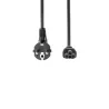 Câble alimentation secteur CEE7/C5 - Longueur 2.5M - Noir - en sachet