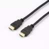Câble HDMI 2.0 High Speed with Ethernet - Compatible 4K@60Hz - Longueur 2M - Noir - Sachet