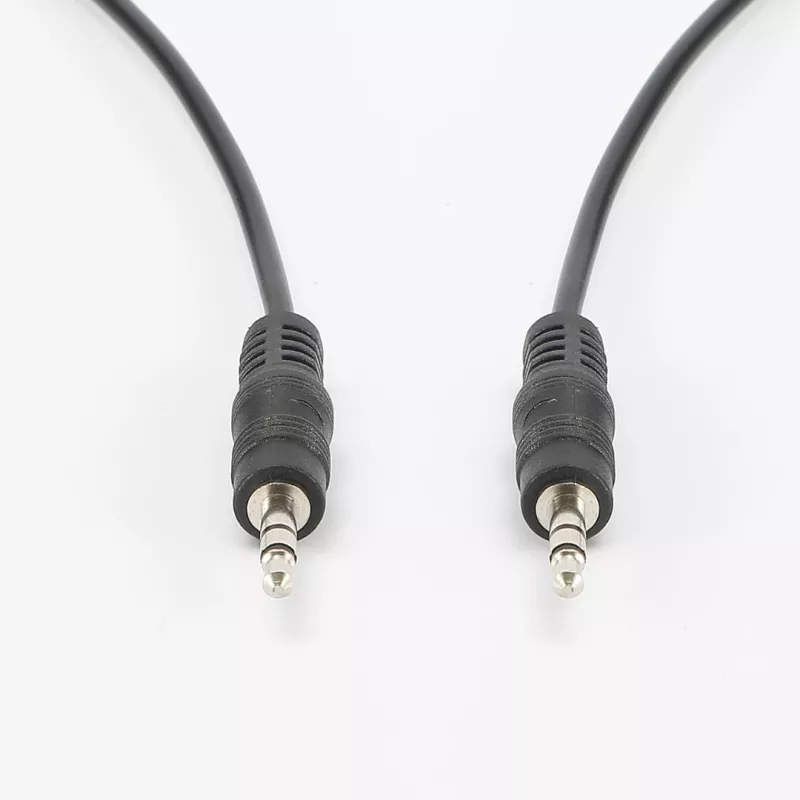 Câble Jack Male/Male 3.5mm - Longueur 1.5M - Noir - en sachet