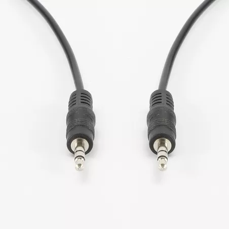 Câble Jack Male/Male 3.5mm - Longueur 1.5M - Noir - en sachet