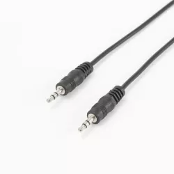 Câble Jack Male/Male 3.5mm - Longueur 1.5M - Noir - en sachet