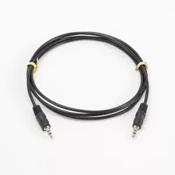 Câble Jack Male/Male 3.5mm - Longueur 1.5M - Noir - en sachet