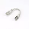 Câble RJ45 Male/Male droit CAT6A F/UTP - Longueur 0.15M - Gris - en sachet
