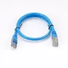Câble RJ45 Male/Male droit CAT6A S/FTP - Longueur 0.50M - Bleu - en sachet