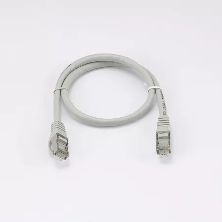 Câble RJ45 Male/Male droit CAT7 S/FTP - Longueur 0.50M - Gris - en sachet
