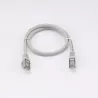 Câble RJ45 Male/Male droit CAT7 S/FTP - Longueur 0.50M - Gris - en sachet