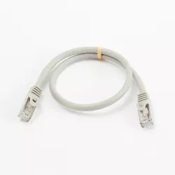 Câble RJ45 Male/Male droit CAT8 S/FTP - Avec snagless - Longueur 0.50M - Gris - en sachet