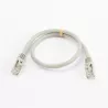 Câble RJ45 Male/Male droit CAT8 S/FTP - Avec snagless - Longueur 0.50M - Gris - en sachet