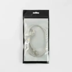 Câble RJ45 Male/Male droit CAT8 S/FTP - Avec snagless - Longueur 0.50M - Gris - en sachet