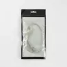 Câble RJ45 Male/Male droit CAT8 S/FTP - Avec snagless - Longueur 0.50M - Gris - en sachet