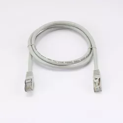 Câble RJ45 Male/Male droit CAT7 S/FTP - Longueur 1M - Gris - en sachet