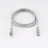 Câble RJ45 Male/Male droit CAT7 S/FTP - Longueur 1M - Gris - en sachet