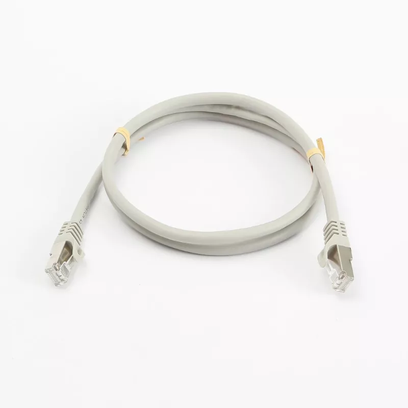Câble RJ45 Male/Male droit CAT8 S/FTP - Avec snagless - Longueur 1M - Gris - en sachet
