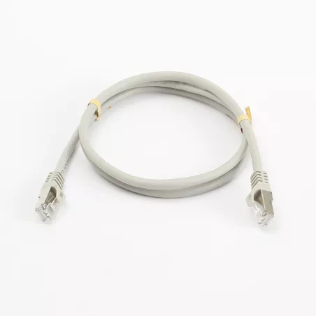 Câble RJ45 Male/Male droit CAT8 S/FTP - Avec snagless - Longueur 1M - Gris - en sachet