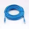 Câble RJ45 Male/Male droit CAT6A U/UTP - Longueur 10M - Bleu - en sachet