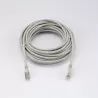 Câble RJ45 Male/Male droit CAT6 F/UTP - Longueur 10M - Gris - en sachet