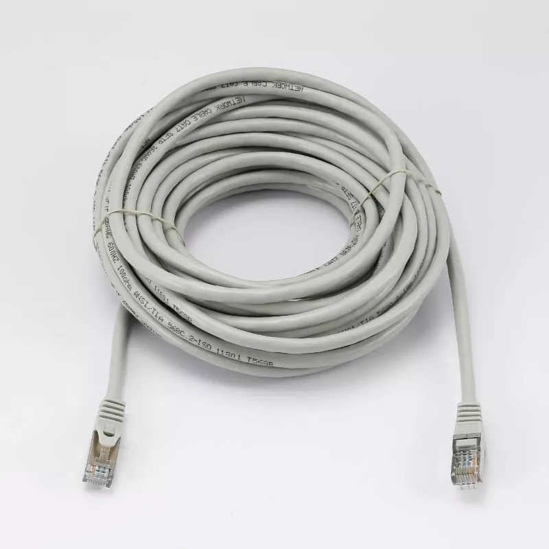 Câble RJ45 Male/Male droit CAT7 S/FTP - Longueur 10M - Gris - en sachet