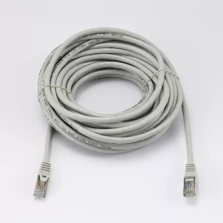 Câble RJ45 Male/Male droit CAT7 S/FTP - Longueur 10M - Gris - en sachet