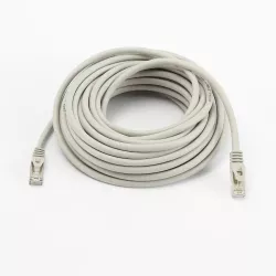 Câble RJ45 Male/Male droit CAT8 S/FTP - Avec snagless - Longueur 10M - Gris - en sachet