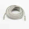Câble RJ45 Male/Male droit CAT8 S/FTP - Avec snagless - Longueur 10M - Gris - en sachet