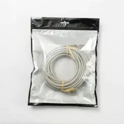 Câble RJ45 Male/Male droit CAT8 S/FTP - Avec snagless - Longueur 10M - Gris - en sachet