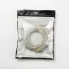 Câble RJ45 Male/Male droit CAT8 S/FTP - Avec snagless - Longueur 10M - Gris - en sachet