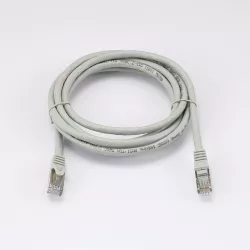 Câble RJ45 Male/Male droit CAT7 S/FTP - Longueur 2M - Gris - en sachet
