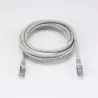 Câble RJ45 Male/Male droit CAT7 S/FTP - Longueur 2M - Gris - en sachet