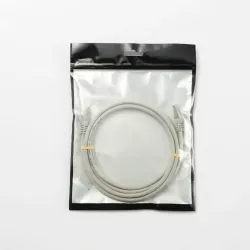 Câble RJ45 Male/Male droit CAT8 S/FTP - Avec snagless - Longueur 2M - Gris - en sachet