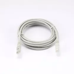 Câble RJ45 Male/Male droit CAT6A U/UTP - Longueur 3M - Gris - en sachet