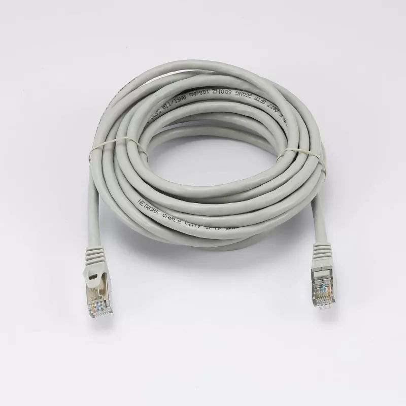 Câble RJ45 Male/Male droit CAT7 S/FTP - Longueur 5M - Gris - en sachet