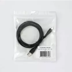 Câble USB A/USB-C 2.0 Male/Male - 15W - Longueur 1.50M - Noir - en sachet