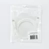 Câble USB-C/USB-C 2.0 Male/Male - 25W - Longueur 1M - Blanc - en sachet