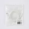 Câble USB-C/USB-C 2.0 Male/Male - 25W - Longueur 1.80M - Blanc - en sachet