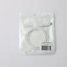 Câble USB-C/USB-C 2.0 Male/Male - 45W - Longueur 1M - Blanc - en sachet