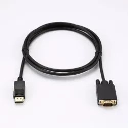 Câble VGA/DisplayPort 1.2 Male/Male - Longueur 2M - Noir - en sachet