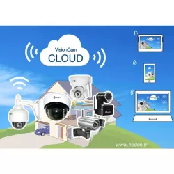 Camera IP VisionCam Cloud, HEDEN, interieur motorisee, V2,4 noir