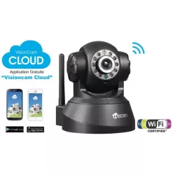 Camera IP VisionCam Cloud, HEDEN, interieur motorisee, V2,4 noir