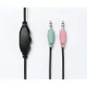 Casque micro HEDEN filaire double jack 3.5mm micro pivotant, arceau réglable noir