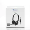 Casque micro HEDEN filaire double jack 3.5mm micro pivotant, arceau réglable noir