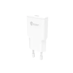 Chargeur GaN 1 port USB-C 30W - format slim - coloris blanc - en sachet